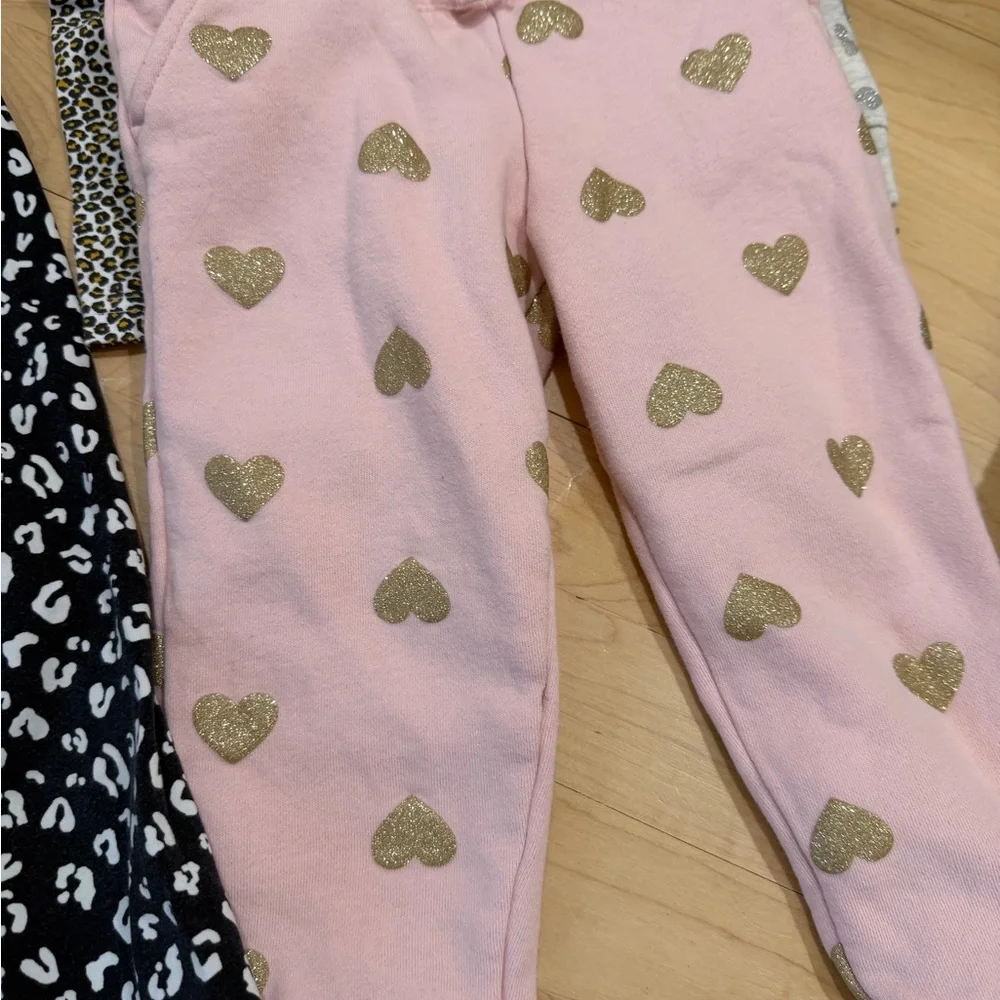 Carter's Black and White Toddler Leggings and Sweatpants